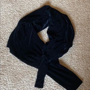 Black Velvet Scarf